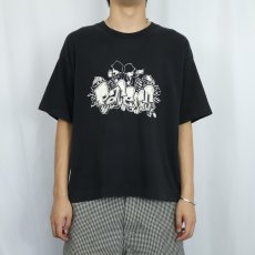 画像2: 90's The Pacers USA製 スカバンドプリントTシャツ BLACK XL (2)