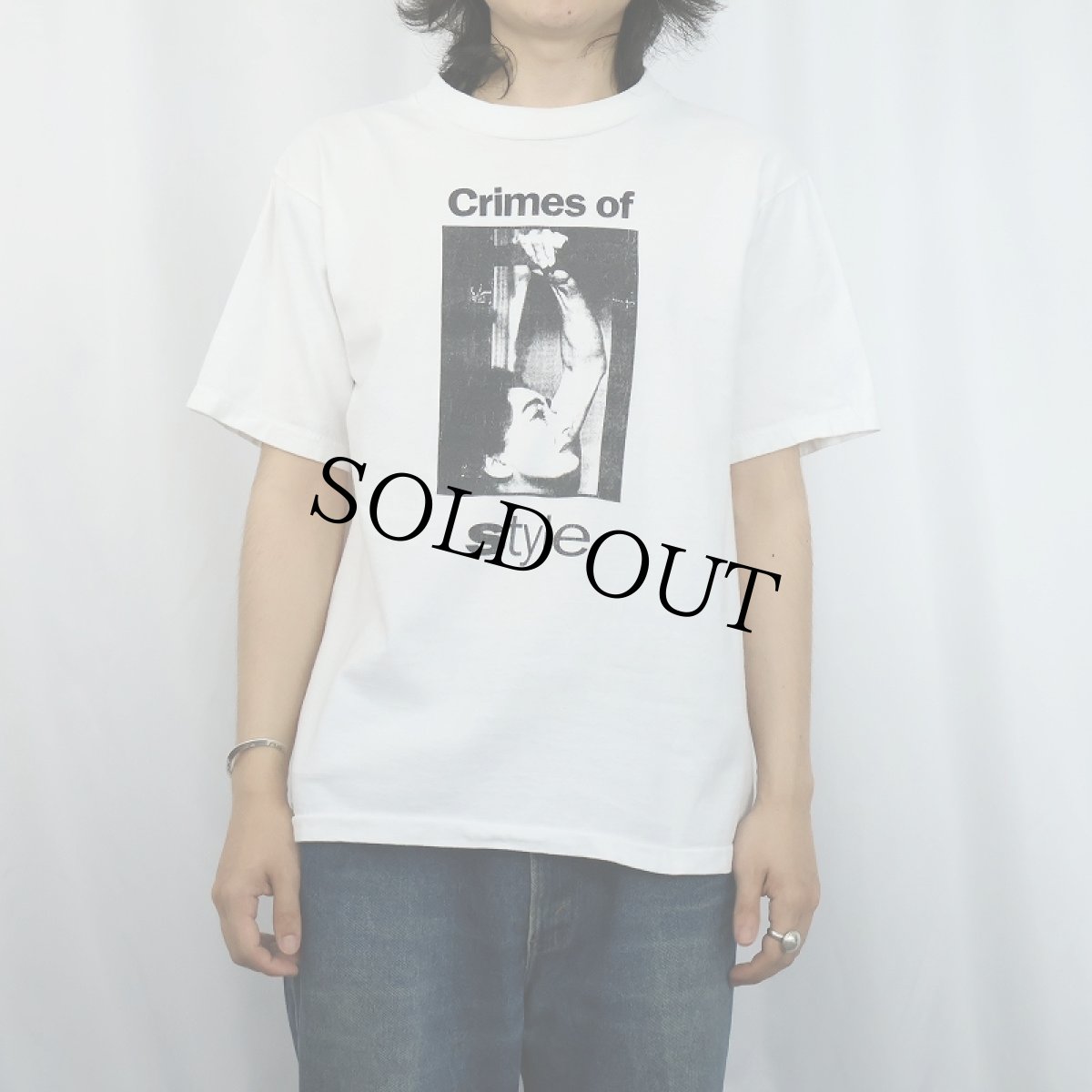 画像2: 90's THOM HALTER "Crimes of Style"プリントTシャツ L (2)