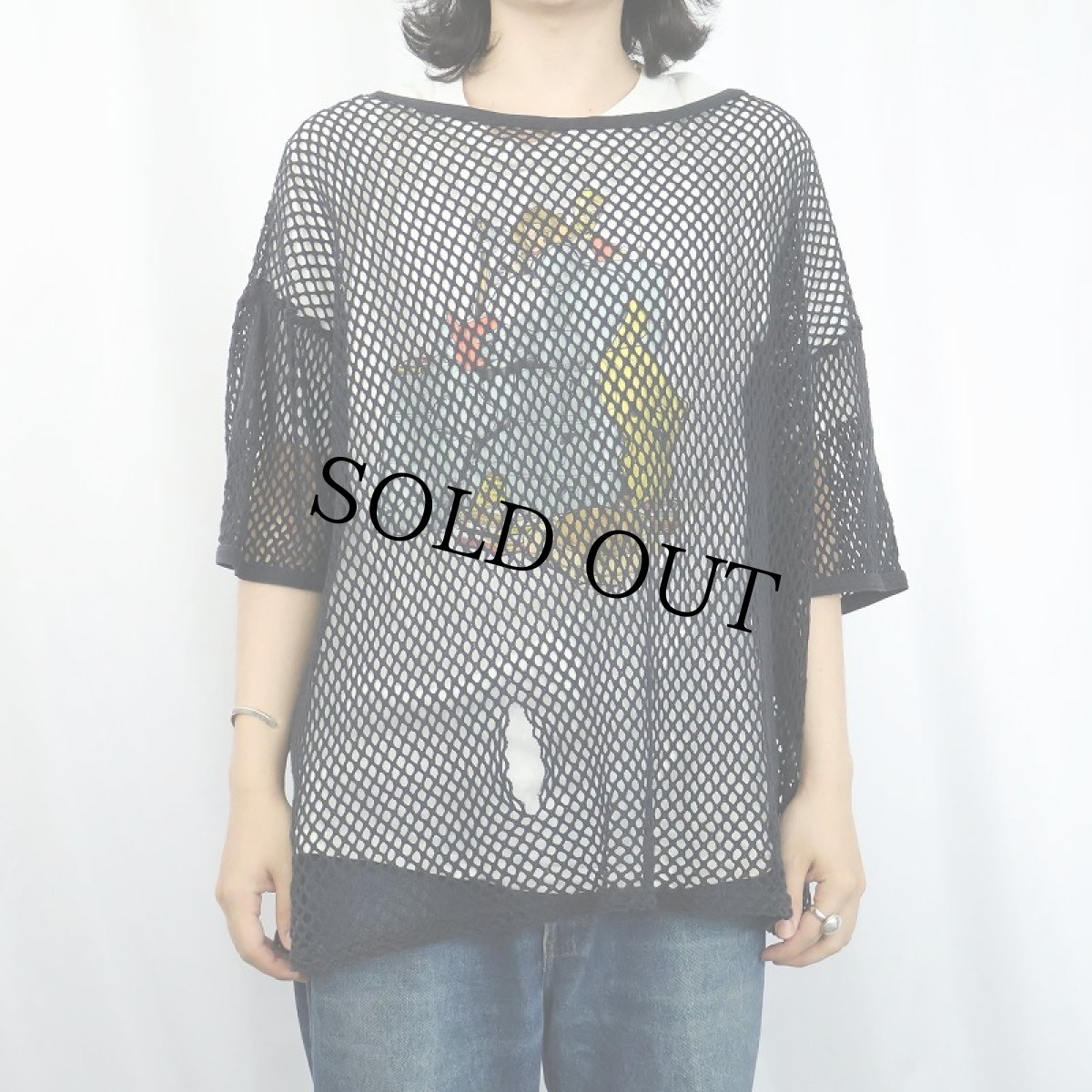 画像2: メッシュTシャツ BLACK  (2)