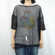 画像2: メッシュTシャツ BLACK  (2)
