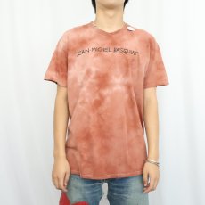 画像3: JEAN-MICHEL BASQUIAT アートプリント タイダイTシャツ L (3)