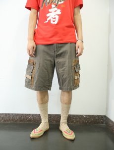 画像2: 【SALE】 QUIKSILVER コーデュロイ切り替え コットンカーゴショーツ W36 (2)