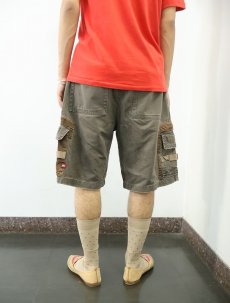 画像3: 【SALE】 QUIKSILVER コーデュロイ切り替え コットンカーゴショーツ W36 (3)