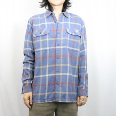 画像2: 2021AW Patagonia チェック柄 ネルシャツ M (2)