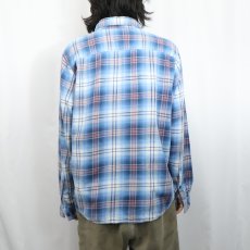 画像3: 2018AW Patagonia オンブレーチェック柄 ライトネルシャツ L (3)