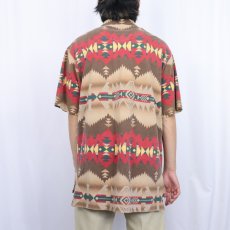 画像3: POLO Ralph Lauren ネイティブ柄 ポロシャツ L (3)