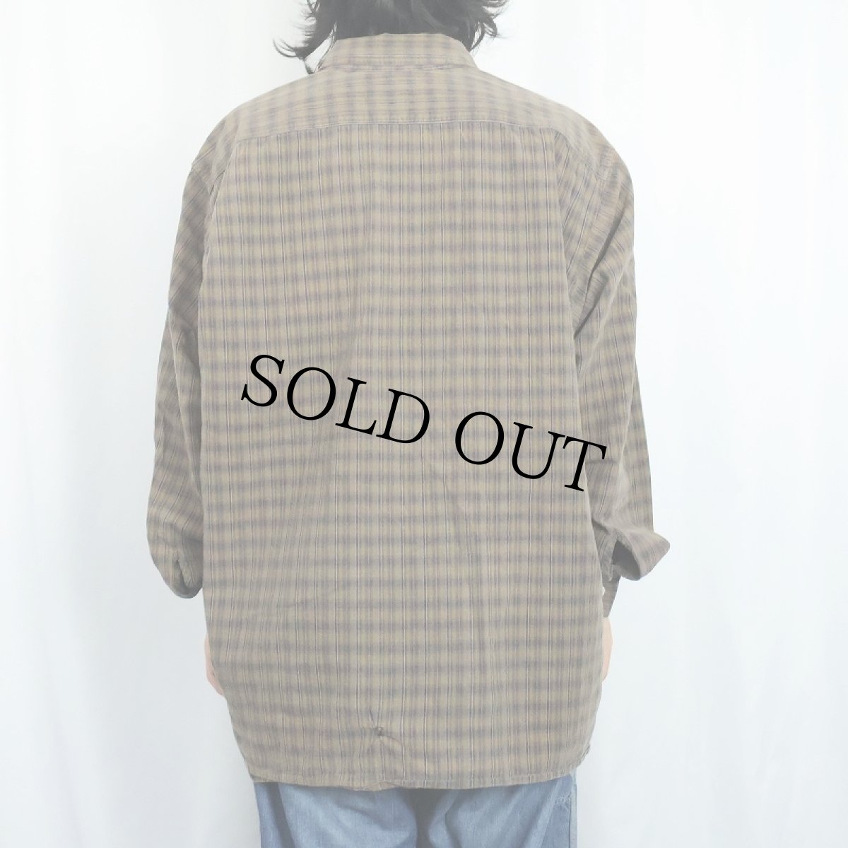 画像3: 80's STUSSY USA製 チェック柄 コットンシャツ XL (3)