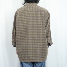 画像3: 80's STUSSY USA製 チェック柄 コットンシャツ XL (3)