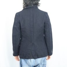 画像3: COMME des GARCONS HOMME 縮絨ウール テーラードジャケット NAVY M (3)