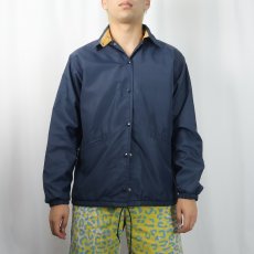 画像2: ⁡70's L.L.Bean 筆記体タグ チンスト付き ナイロンコーチジャケット NAVY LADIES  M (2)