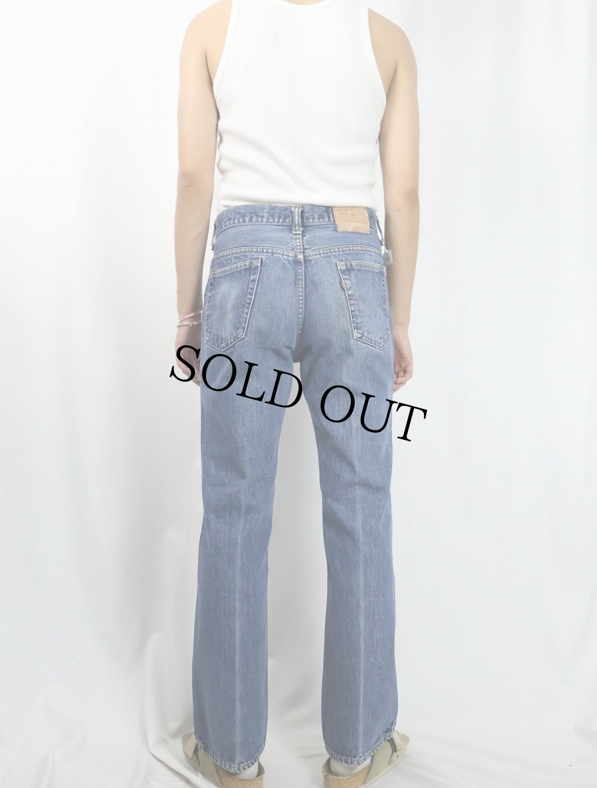 画像4: 70's Levi's 517 内股シングル ブーツカットデニムパンツ W32 (4)