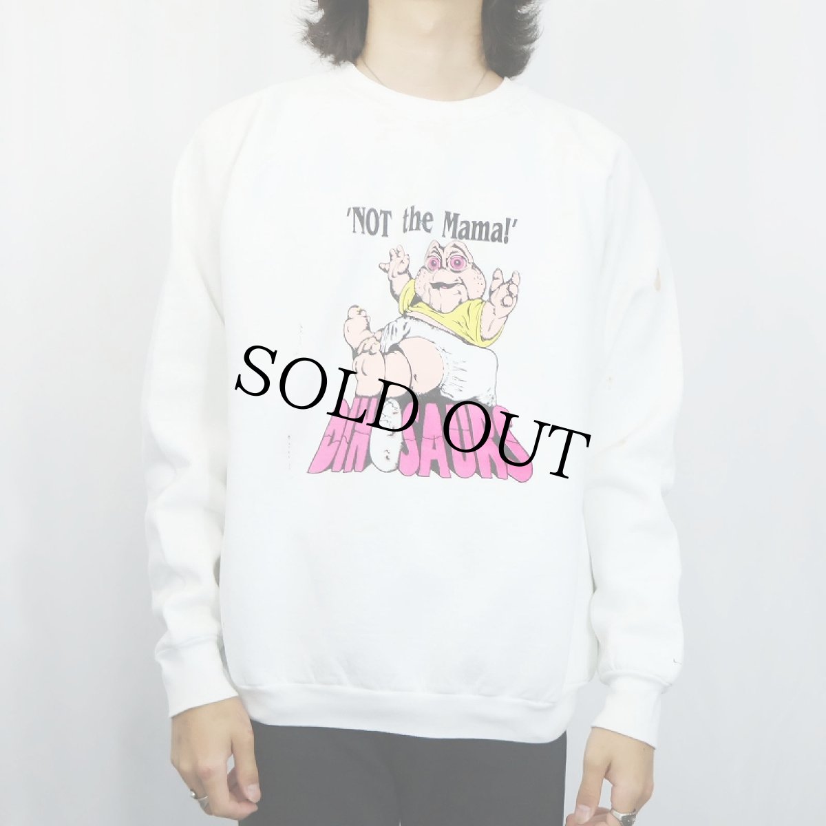 画像2: 90's Disney DINOSAURS USA製 "NOT the Mama!" テレビドラマプリントTシャツ XL (2)