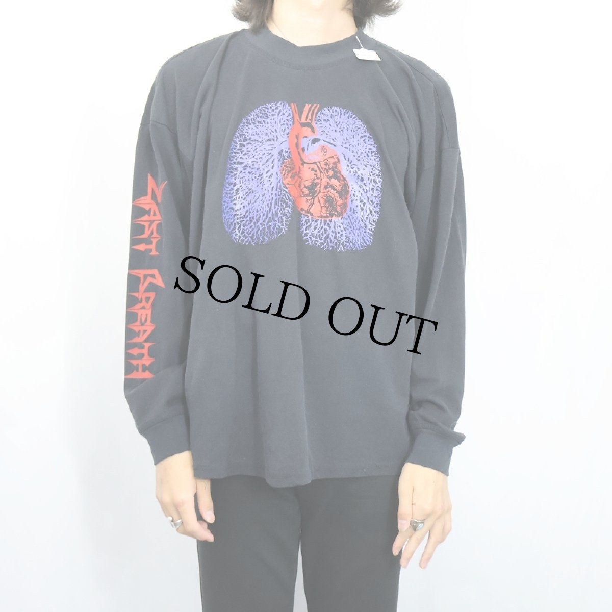 画像3: 2000's CANADA製 "LAST BREATH" 臓器プリントロンT BLACK ONESIZE (3)