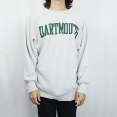 画像3: 90's Champion REVERSE WEAVE USA製 "DARTMOUTH" プリントスウェット XL (3)