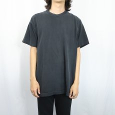 画像2: 90's FRUIT OF THE LOOM USA製 無地Tシャツ BLACK XL (2)