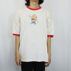 画像3: 90's TOYSTORY USA製 "Mr. Potato Head" キャラクタープリントリンガーTシャツ XL (3)