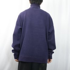 画像3: POLO Ralph Lauren ロゴ刺繍 タートルネックスウェット NAVY XL (3)