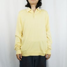 画像2: Brooks Brothers シルク×コットン ニットポロシャツ L (2)