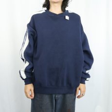 画像2: 90's RUSSELL ATHLETIC USA製 サイドライン スウェット NAVY XL (2)