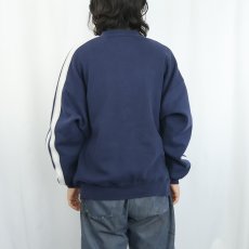 画像3: 90's RUSSELL ATHLETIC USA製 サイドライン スウェット NAVY XL (3)