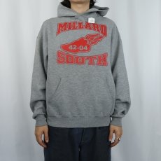 画像2: "MILLARD SOUTH" ウィングフットプリントスウェットフーディ L (2)