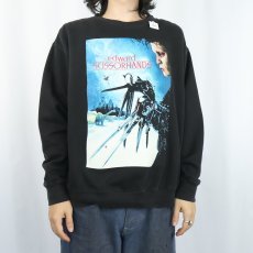 画像3: Edward Scissorhands 映画プリントスウェット BLACK L (3)