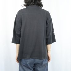画像3: 80's RAIDERS USA製 NFLチーム ロゴプリントフットボールTシャツ BLACK XL (3)