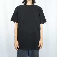 画像2: 2000's J.CREW USA製 無地Tシャツ BLACK M (2)