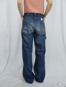 画像3: 60〜70's Sanforized デニムペインターパンツ W34 (3)