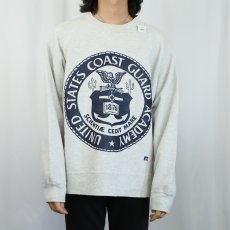 画像2: 90's RUSSELL ATHLETIC REVERSE WEAVE TYPE USA製 "UNITED STATES COAST GUARD ACADEMY" プリントスウェット M (2)