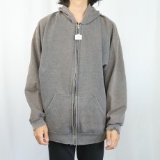 画像3: 90's Hanes フェードスウェットジップパーカー XL (3)