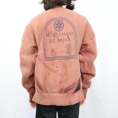 画像4: 90's Lee REVERSE WEAVE TYPE USA製 "Mr.PLEASANT ICE ARENA" フェードスウェット L (4)