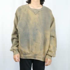 画像2: 90's RUSSELL ATHLETIC 前V フェードスウェット L (2)