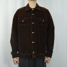 画像2: GAS JEANS フェイクスエードジャケット M (2)