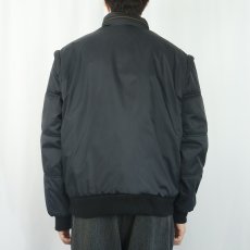画像4: 80's DEEP NORTH 中綿入り 2WAY デタッチャブル ジャケット BLACK XL (4)