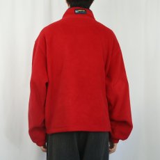 画像3: 90's Eddie Bauer EBTEK ロゴ刺繍フリースジャケット XL (3)