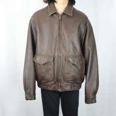 画像2: SONOMA JEAN COMPANY A-2 TYPE レザージャケット L (2)