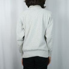 画像3: 90's Champion REVERSE WEAVE USA製 チンスト付き "PURDUE" 刺繍 ハーフスナップスウェット M (3)