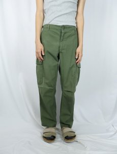 画像2: 60's U.S.ARMY ジャングルファティーグパンツ 4th "MN'S" 表記タグ W29-34 (2)