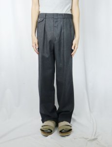 画像2: 80's POLO Ralph Lauren 2タック ウールスラックス W30 (2)