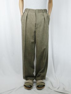 画像2: 80's POLO Ralph Lauren 2タック ウールスラックス W32 (2)