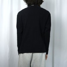 画像3: SUN WEAR 無地サーマルロンT BLACK L (3)
