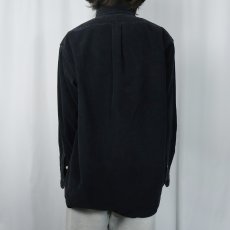 画像3: Ralph Lauren ロゴ刺繍 コーデュロイボタンダウンシャツ BLACK L (3)