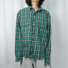画像2: 80〜90's POLO COUNTRY Ralph Lauren チェック柄 ヘビーネルシャツ XL (2)