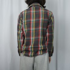 画像3: 70〜80's BIGMIKE USA製 チェック柄 ヘビーネルシャツ S (3)