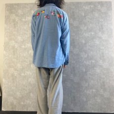画像5: 70's BIG SMITH ハンド刺繍シャンブレーシャツ (5)