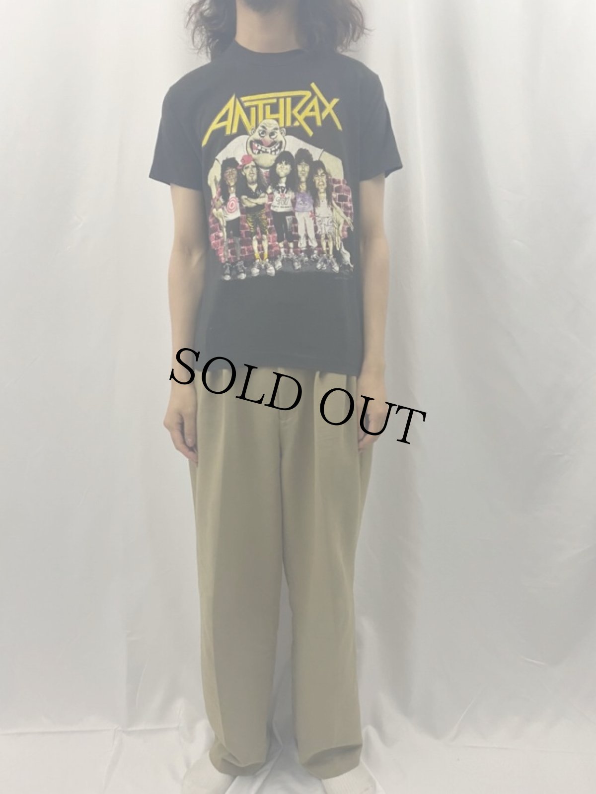 画像3: 80's ANTHRAX "STATE OF EUPHORIA" USA製 ヘヴィメタルバンドTシャツ M (3)