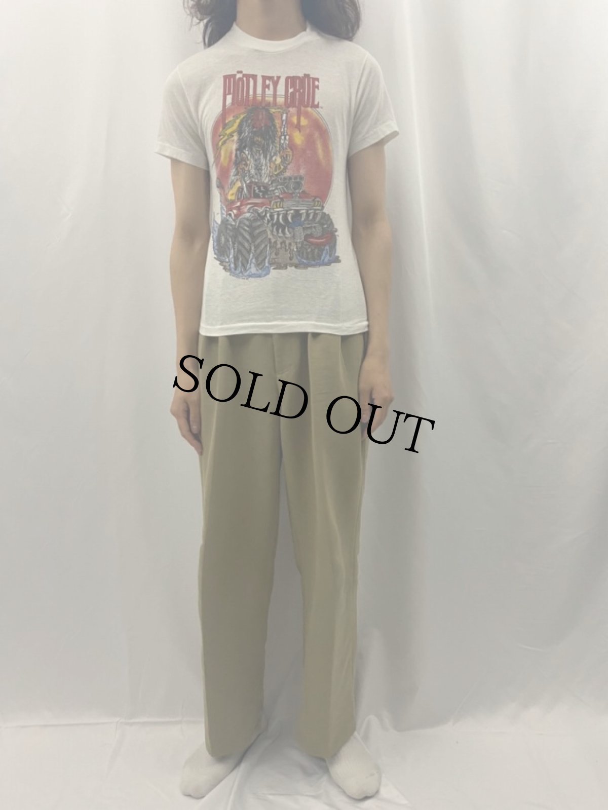 画像3: 80's M?tley Cr?e "WRECKING CRUE" USA製 ヘヴィメタルバンドTシャツ M (3)