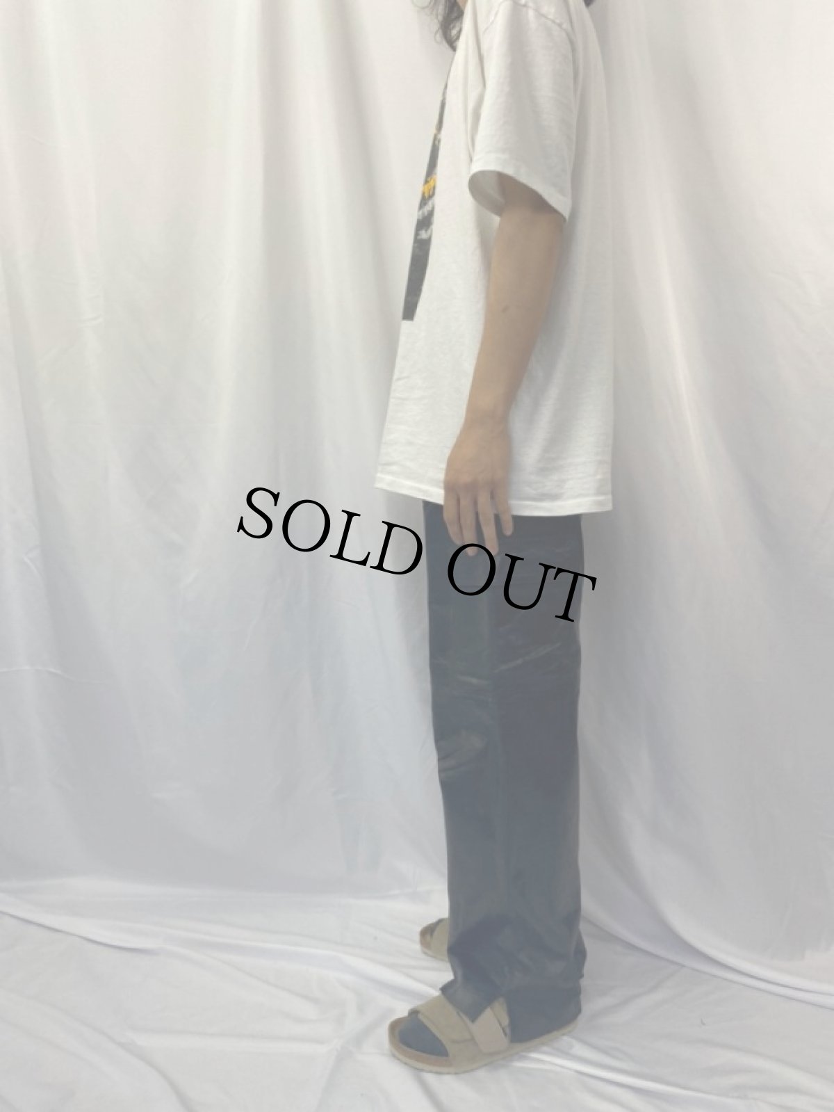 画像3: Whet Blu レザーカーゴパンツ ブラック W30 (3)