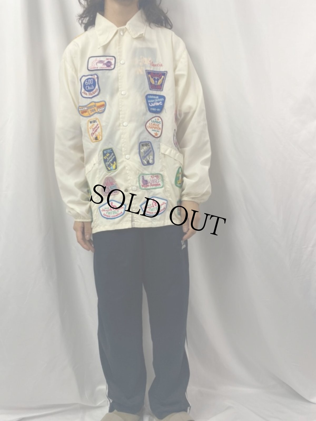 画像4: 70's AristoJac by Hilton USA製 ワッペン付き ナイロンコーチジャケット XL (4)